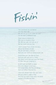Fishin' poster by poet Lorn Johnson
